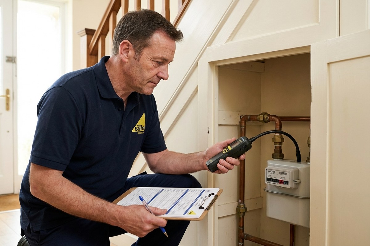Gas safety certificate inspection in Maidstone